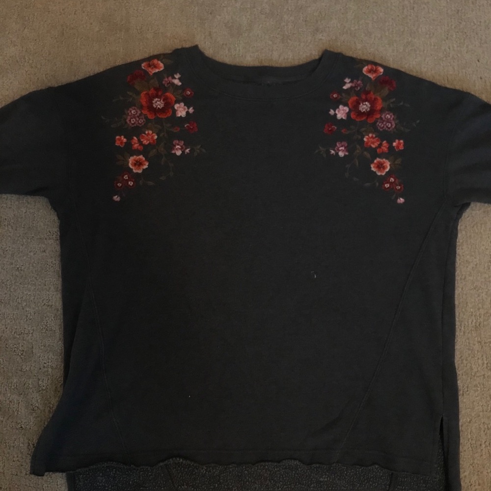 floral sweatshirt